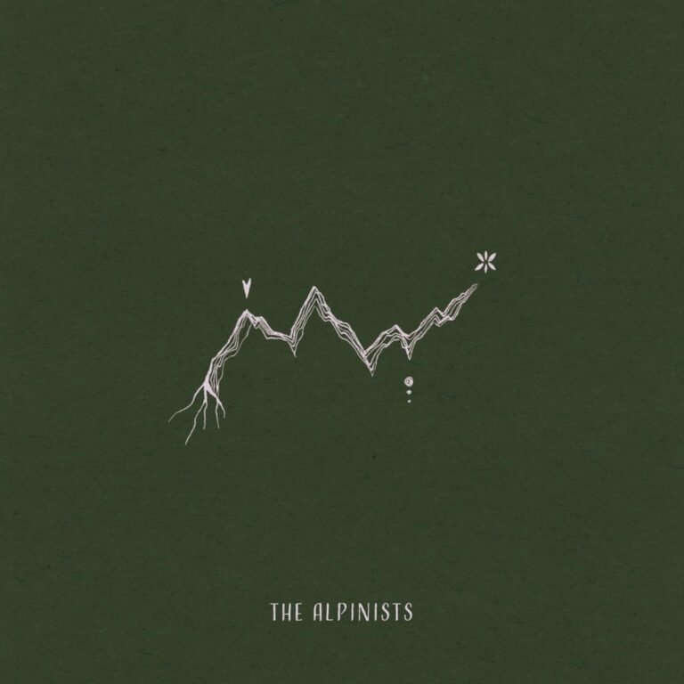 CD-Cover The Alpinists mit gezeichneter Bergkette